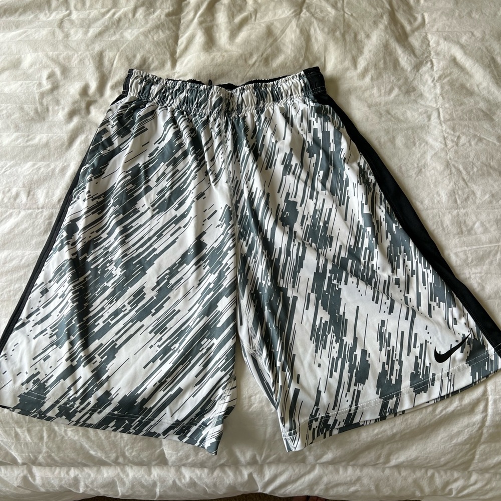 Nike Men’s small basketball shorts- grey, white, black